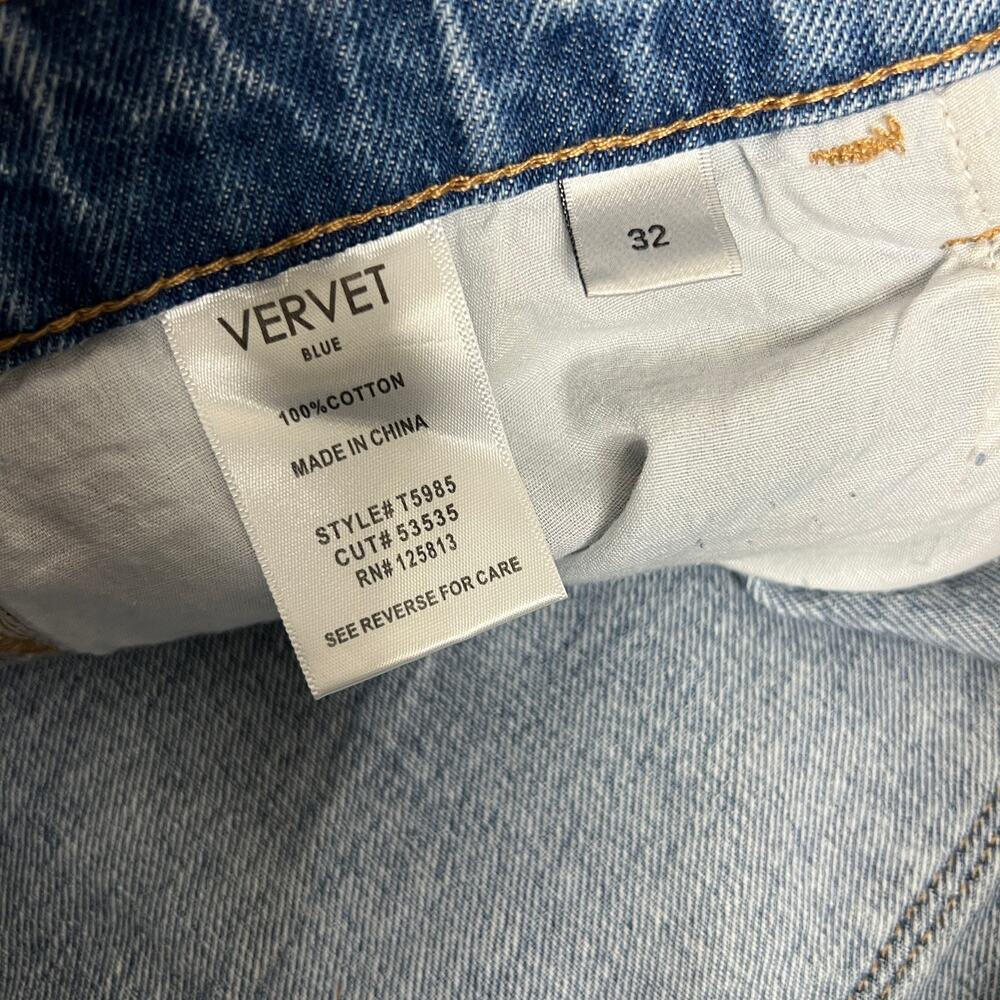 Altar’d State Vervet Cropped Distressed Denim Jeans Size 32 - Picture 6 of 12